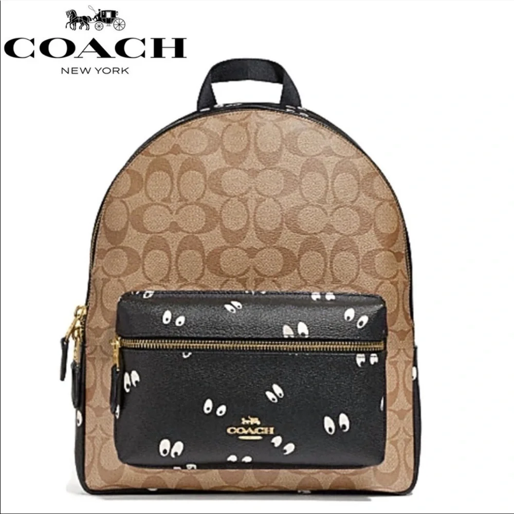 Coach Spookey Spooky Eyes Backpack Haunted Forest Disney NWT Halloween Theme